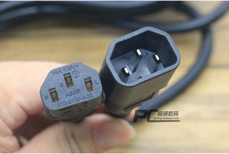 C13 to C14 , 1sq- 3 M  Connection Cable, Male to Female Power